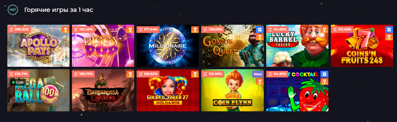 Игры с высоким RTP Игры с высоким RTP